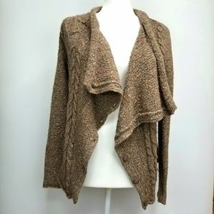 Anthropologie Kensie Chunky Knit Brown Sweater S